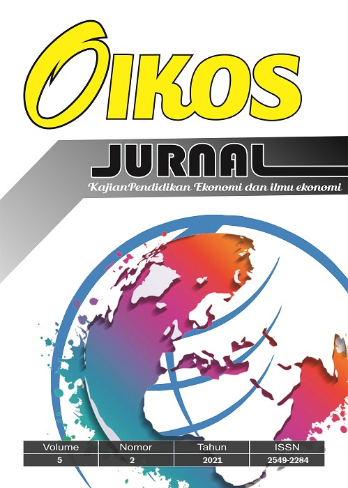 					View Vol. 5 No. 2 (2021): Oikos : Jurnal Ekonomi dan Pendidikan Ekonomi
				