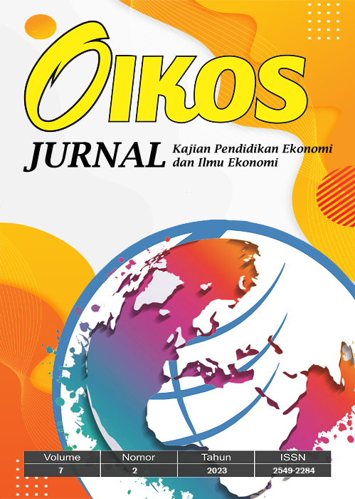 					View Vol. 7 No. 2 (2023): OIKOS: Jurnal Kajian Pendidikan Ekonomi dan Ilmu Ekonomi
				