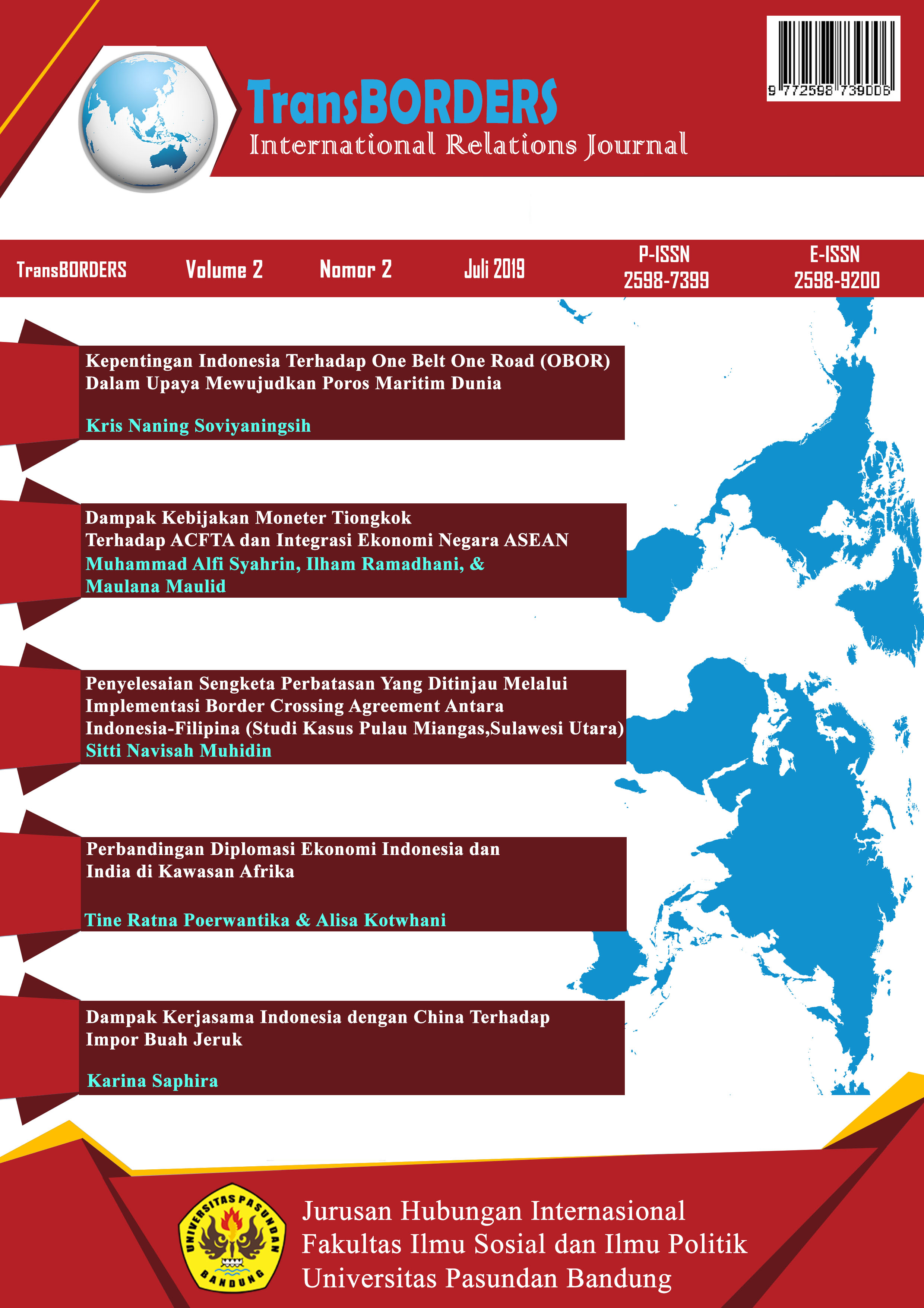 					View Vol. 2 No. 2 (2019): TransBorders: International Relations Journal
				