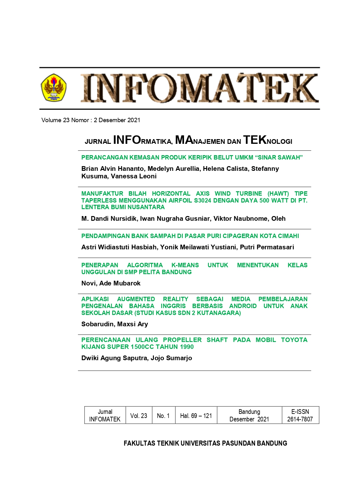 Cover-INFOMATEK23(2)2021