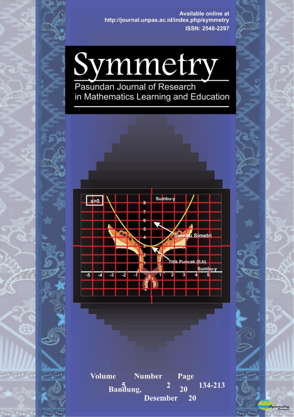 					Lihat Vol 3 No 1 (2018): Symmetry: Pasundan Journal of Research in Mathematics Learning and Education
				